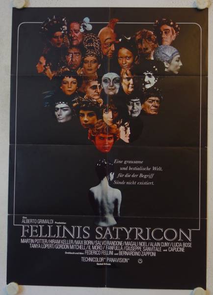 Fellini Satyricon original release german movie poster